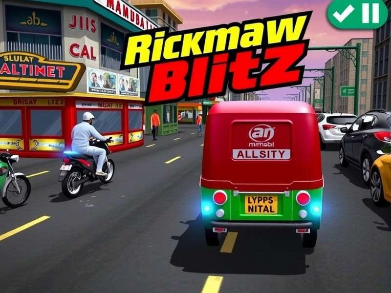 Mumbai Rickshaw Blitz Gameplay Screenshot Mumbai Rickshaw Blitz Gameplay Screenshot